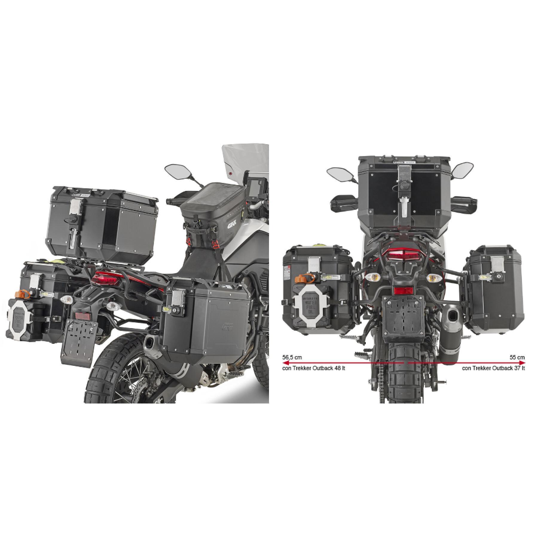 Supporto laterale specifico per moto Givi Pl One Monokeycam-Side Yamaha Ténérè 700 (19 À 20)
