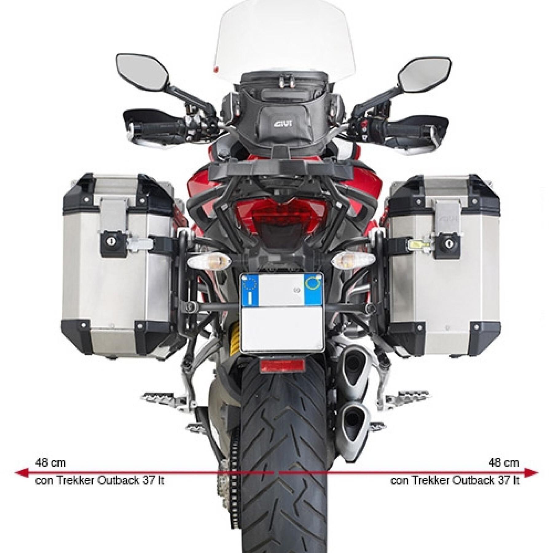 Supporto laterale della moto Givi Monokey Cam-Side Ducati Multistrada 1200 (15 À 18)