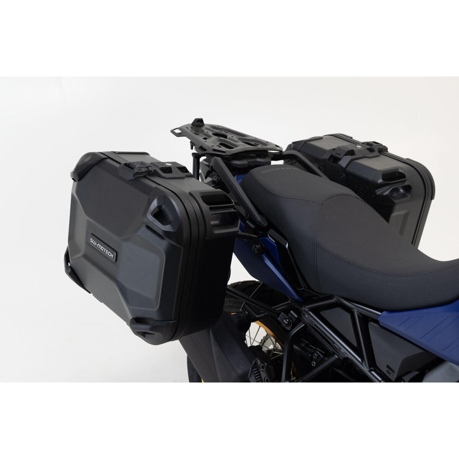 Sistema di valigie laterali rigide per moto SW-Motech DUSC Suzuki V Strom 1000 (14-19)